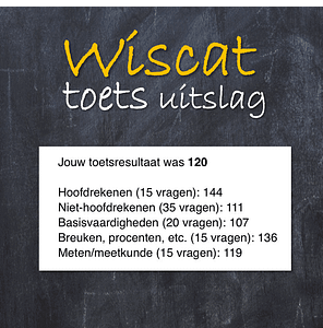 Wiscat toets wiscat score